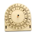 Wooden Sundial Model Assembly Kit DIY Optional with Compass Children's Science Experiment Education Toy Student Technology Small Production