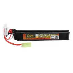 ZOP Power 7.4V 1500mAh 25C 2S LiPo Battery Tamiya Plug With T Plug Adapter Cable for RC Car