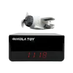 NIKOLATOY Cute Maglev Mini Aircraft Creative Clock Desktop Ornaments Decorative Toys Science Discovery Toy