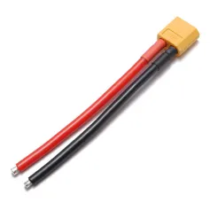 Wtyk męski XT60 12AWG 10cm z przewodem