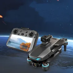 ZLL Beast SG601 MAX GPS 5G WiFi FPV with Large Touchable LCD Screen Controller 4K HD Dual Camera 3-Axis Mechanical Stabilization Gimbal 360° Obstacle Avoidance Brushless Foldable RC Drone Quadcopter RTF