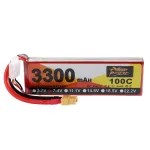 ZOP Power 7.4V 3300mAh 100C 2S Lipo Battery XT60 Plug for RC Racing Drone