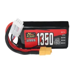 ZOP Power 3S 11.1V 1350mAh 120/240C 14.985Wh LiPo Battery XT60 Plug for RC FPV Racing Drone Helicopter Airplane Quadcopter