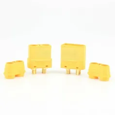 Amass XT90+ Plug Connector With Sheath 1 Pair for RC Drone Airplane Car Battery Cable