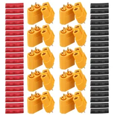 10 Pair URUAV XT60 Male Female Connectors Power Plugs with Heat Shrink Tube for Lipo Battery