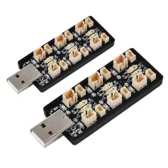 1S 6CH USB Charger 3.7V/4.2V 3.8V/4.35V Charging Hub Board PH1.25 Ph2.0 Adapter for RC Drone Quadcopter Lipo LIHV Battery