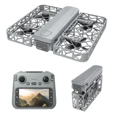 GGIRC S161 MAX 5G WiFi FPV med 5,9 tommers LCD-skjermkontroller 720P HD Dobbelt kamera Servo Gimbal Optisk flyt Posisjonering Rutenett Full beskyttelse Børsteløs Lomme Sammenleggbar RC Drone Quadcopter RTF