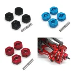 4PCS Upgraded Metal Parts Hexagonal Adapter for 1/14 ZD Racing MT16 Rlaarlo JIUSI MT14R PT14R RC Cars Vehicles Models Spare Accessories