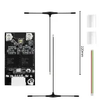 SEQURE ELRS 915MHz/868MHz Dual RX True Diversity Dual Antenna Long Range High Refresh Rate Receiver for FPV Racing Drone RC Airplane Helicopter