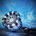 1:1 Aluminum Alloy Arc Reactor DIY Model MK2 Led Light Mark Chest Tony Heart Lamp Light DIY Model Science Toy