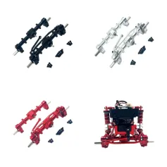 Upgraded Metal Front and Rear Door Bridge Set For WPL C14 C24 C34 C44 C54 C64 C74 C74-1 B14 B24 RC Car Part Remote Control Car Vehicle Model