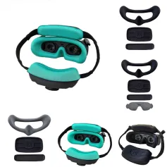 WLYL Protective Cover Soft Face Plate Comfortable Pad Flight Goggles Sponge Foam Mask Padding + Forehead and Backhead Padding Set For DJI Avata2 Goggles 3