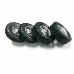 4PCS SG PINECONE FORSET 1612 WPL WP14 1/16 RC Machin Pati Kawotchou Wou Rims Front 1612-021 Modèl Machin Yo