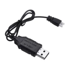 Eachine Mini Mustang P-51D F4U T-28 Trojan F22 F16 BF109 Spitfire P40 A6M Zero FW190 RC Airplane Lipo Battery USB Charging Cable Wire 1S