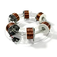 NIKOLATOY Electromagnetic Coil Accelerator 6 Coils DIY Creative Novel High-Tech Desktop Ornaments Science Discovery Physics Enlightenment Toys