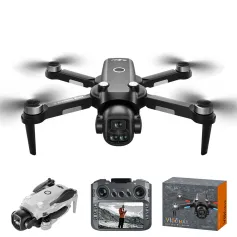 SHRC V156 MAX WiFi FPV with 5.6inch LCD Screen Controller HD Dual Camera Servo Gimbal Optical Flow Positioning Brushless Foldable RC Drone Quadcopter RTF