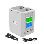 YX 2-in-1 Intelligent Fast Charging Hub Dual Batteries Screen Digital Display Charger USB Housekeeper for DJI MINI 3 PRO RC Drone Quadcopter