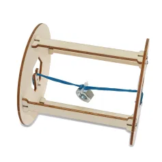Wooden DIY Educational Scientific Experiments Early Education Toys Magic Wheel for Children