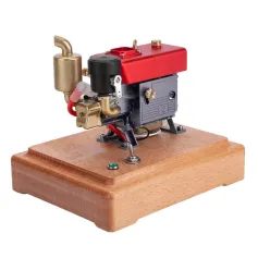 NikolaToy for MUSA 1/8 2.6cc Mini Single Cylinder 4-Stroke Gas Powered Motor Engine Model Physics Experiment Science Education Toys Gift