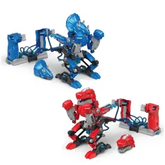 2PCS Byjarda VS0301 Hydraulic Boxing Battle Fighting Dinosaur DIY Assembled Remote Control Robot Car Vehicle Model Desktop Games Toys