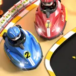 061 2.4G Two-player RC Bumper Car Parent-child Interaction Kart Drifting Collision Ejection Cool Lights Children Remote Control Toys