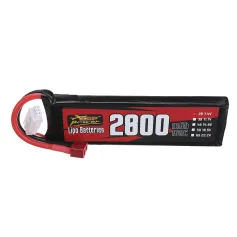 ZOP Power 7.4V 2800mAh 100C 2S LiPo Battery T Plug for RC Car