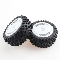 2 peças Wltoys 124007 1/12 RC Car Pneus traseiros sobressalentes Rodas Aros colados 2486 Veículos Modelos Peças Acessórios