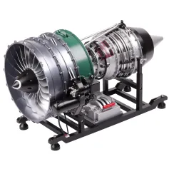 Teching DM119 DIY-kaksikelainen turbofanimoottorin mallin kokoonpanosarja 1/10 sähköinen lentokoneen suihkumoottori 15 tuumaa Fysiikan kokeilu Tiedeopetus Lelut