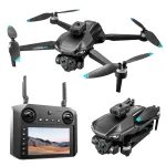 MSRC M33 MAX 5G WiFi FPV with 4.5inch LCD Screen Controller 720P HD Dual Camera Servo Gimbal 360° Obstacle Avoidance Optical Flow Positioning Brushless Foldable RC Drone Quadcopter RTF
