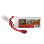 ZOP Power 7.4V 2500mAh 35C 2S LiPo Battery T Deans Plug for RC Drone