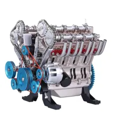 TECHING DM118 Alloy V8 8 Cylinder Engine Model DIY Assembly Kit Excellent STEAM Science Education Discovery Toys Children Gifts