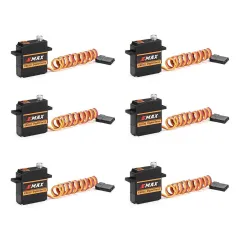 6 ADET EMAX ES3352 12.4g Mini Metal Gear Dijital Servo RC Uçak için