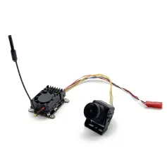 Transmissor de potência VTX 2,5 mm, 5.8G, 48 canais, 2W, 2-4S, câmera de 2,5 mm, microfone embutido, antena MMCX com ventilador de refrigeração, sistema de transmissão de imagem FPV para drone de corrida RC FPV