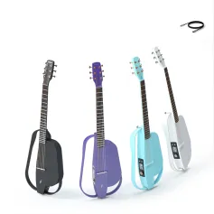 Enya NEXG 2 Violão elétrico acústico de fibra de carbono de 38 polegadas, instrumento de áudio inteligente tudo em um