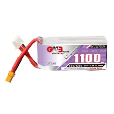 Gaoneng GNB 11.4V 1100mAh 60C 3S LiPo Battery XT30 / XT60 Plug for Darwinfpv FoldApe4 RC FPV Racing Drone