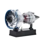 Teching DM112 TR900 Mini Metal Turbofan Engine Model Assembly Kit 170+ PCS for A320 B737 C919 Aircraft Mechanical Science Education Toy Gift