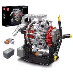 Mould King 10211 Technical Engine Toys Moottoroitu radiaalinen ilmailumoottorin rakennuspalikka Kokoonpanomoottorisetti 1147PCS Lasten joululahja