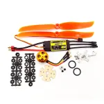 XXD A2212 2212 2450KV KV2450 Бесщеточный двигатель + HTIRC 40A ESC+5030 Пропеллер Пропеллер RC Power System Combo для радиоуправляемого беспилотного самолета Поддержка самолета 2S-4s