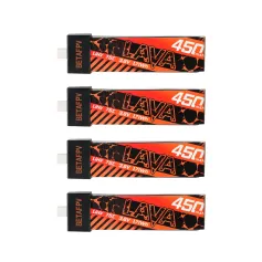 4 PCS / 8PCS BETAFPV 3.8V 450mAh 75C 1S LiHV Battery High Performance Z-Folding Process BT2.0 Connector for Air75 FPV Racing Drone