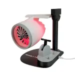 NIKOLATOY Creative Desktop JetFan Turbine Engine Shape Equipped with Humidifier Red/Blue Tail Lights Science Discovery Toys