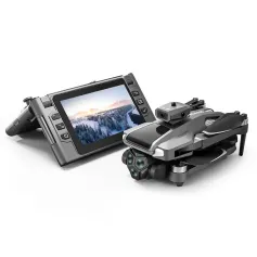 MSRC M66 MAX 5G WiFi FPV with Folded LCD Screen Camera Controller HD Dual Camera Servo Gimbal 360° Obstacle Avoidance Brushless RC Drone Quadcopter RTF