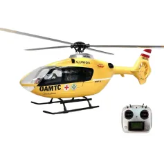 ROBAN EC135 450 Class 2.4G 11CH Yellow Red Tail 4 blades GPS Stabilized Scale RC Helicopter RTF With X2 Flight Controller
