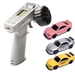 LDARC R02 1/64 2.4G RWD Drift RC Car Mini Race LED Light Radio Control High-Speed Motor On-Road Racing Vehicle Model Boys Gifts 60 Minutes Playing Time Toys