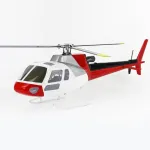 FLY WING Squirrel-AS350 6CH 3D Flying Three Rotor Blade GPS Hover Inverted Hover One Key Return Scale RC Helicopter PNP With H1 Flight Controller
