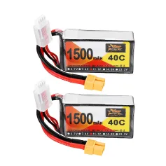 Bateria de lipo ZOP Power 11,1 V 1500 mAh 40C 3S XT60 Plug para drone RC de corrida Eachine Wizard X220 FPV