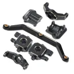 Brass Weight Steering Link Blocks Knuckle Diff Cover Caster Blocks for 1/18 RC Crawler Car TRX4M Upgrade Parts