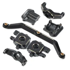 Brass Weight Steering Link Blocks Knuckle Diff Cover Caster Blocks for 1/18 RC Crawler Car TRX4M Upgrade Parts