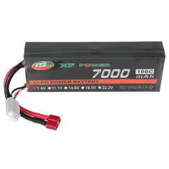 Bateria XF POWER 7,4 V 7000 mAh 100C 2S LiPo T Deans Plug para carro RC