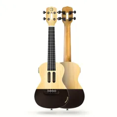Populele U1 Ukulele inteligente de 23 polegadas com 4 cordas e luz LED controlada por aplicativo, Bluetooth Connect, presente