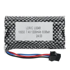 7,4 V 1200mah Li-ion akkumulátor WPL B1 B16 B24 B36 C1 C24 C34 JJRC Q60 Q61 Q65 MN 90 RC autóalkatrészekhez